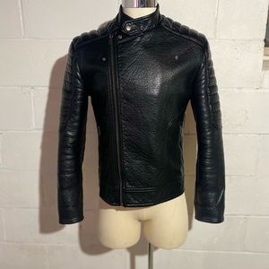 Men’s Vegan Leather Moto Jacket